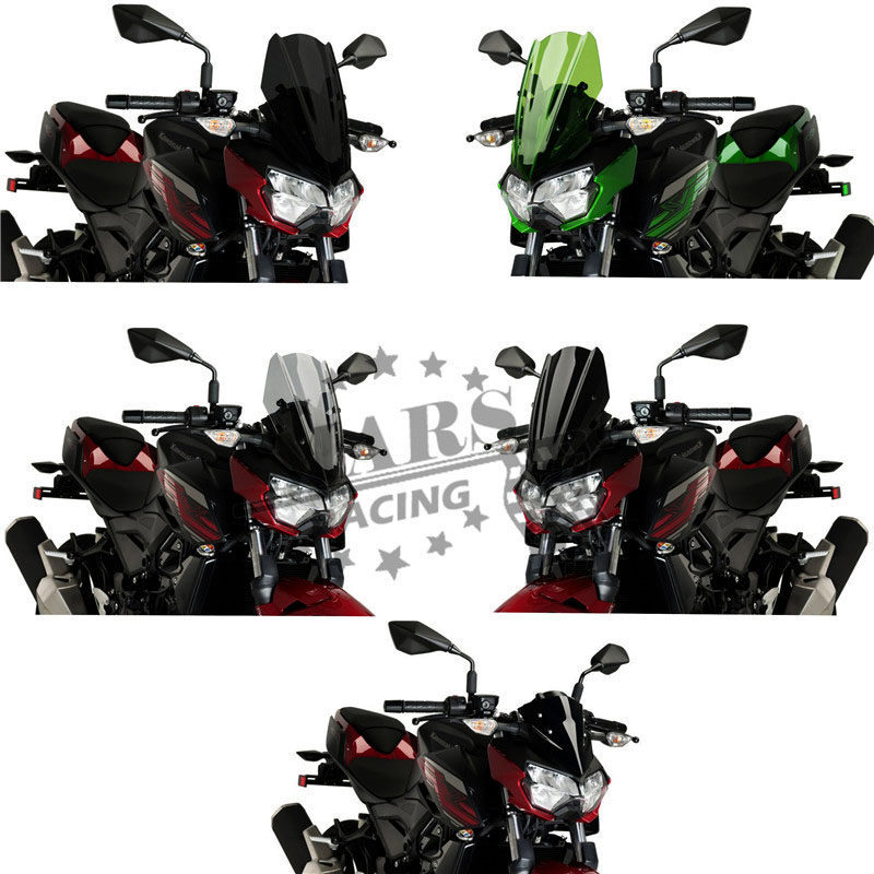 เหมาะสําหรับ คาวาซากิ Z400 2019 2020 Z250 19-20 ดัดแปลงกระจกกระจกด้านหน้ากระจก