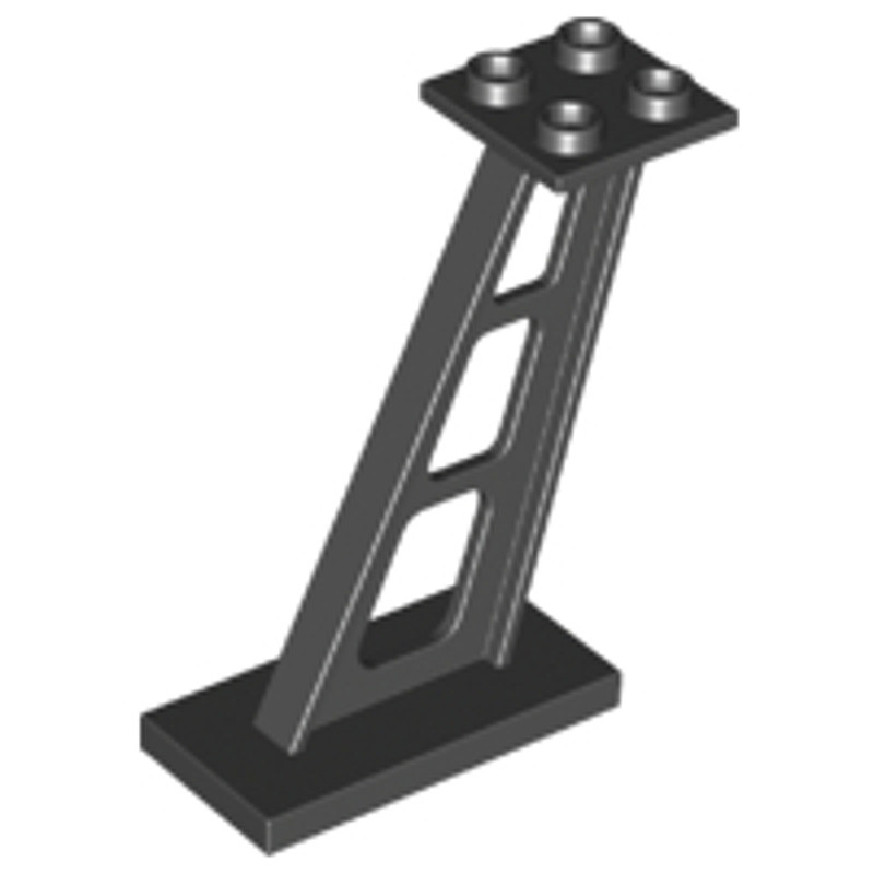 Brick2cube Part - Support 2 x 4 x 5 Stanchion Inclined, 5mm Wide Posts - 4476b