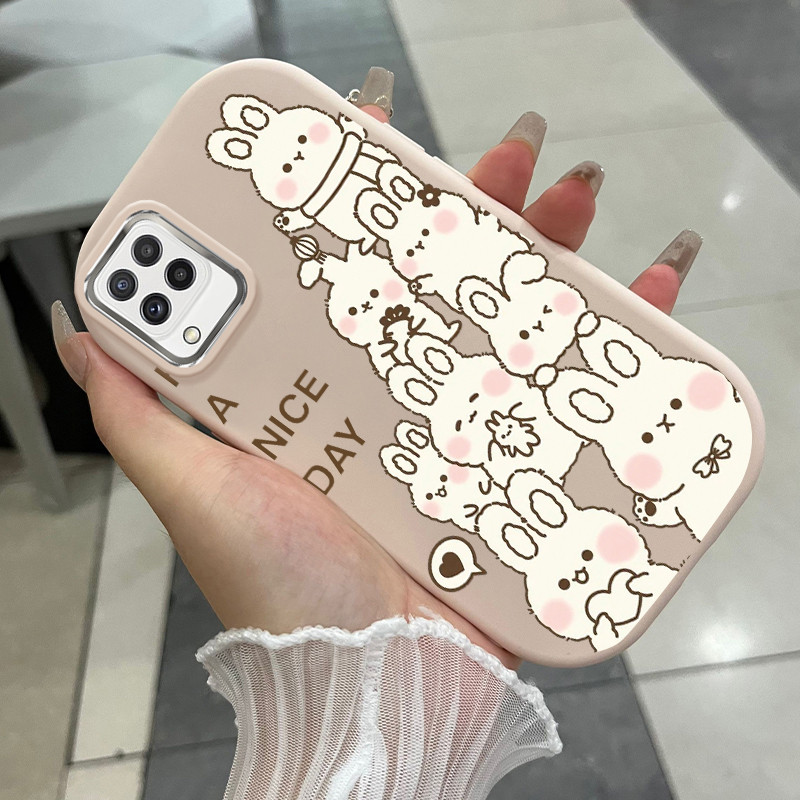 เคส ใช้ได้กับ Samsung A22 M22 M32 Case กระต่ายสุดน่ารัก