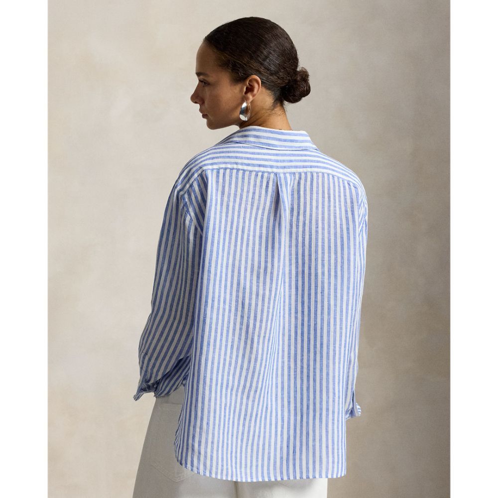 Polo Ralph Lauren เสื้อเชิ้ตผู้หญิง รุ่น WMPOSHTNDO21169 สีฟ้า — صورة 3