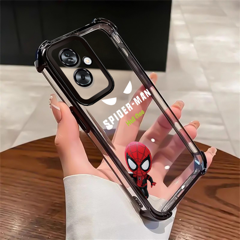 เคสสำหรับ OPPO A79 5G A2 5G เคสโทรศัพท์แบบใหม่โปร่งใสซิลิโคนฮีโร่การ์ตูนป้องกันการตกปกป้องกันกระแทก
