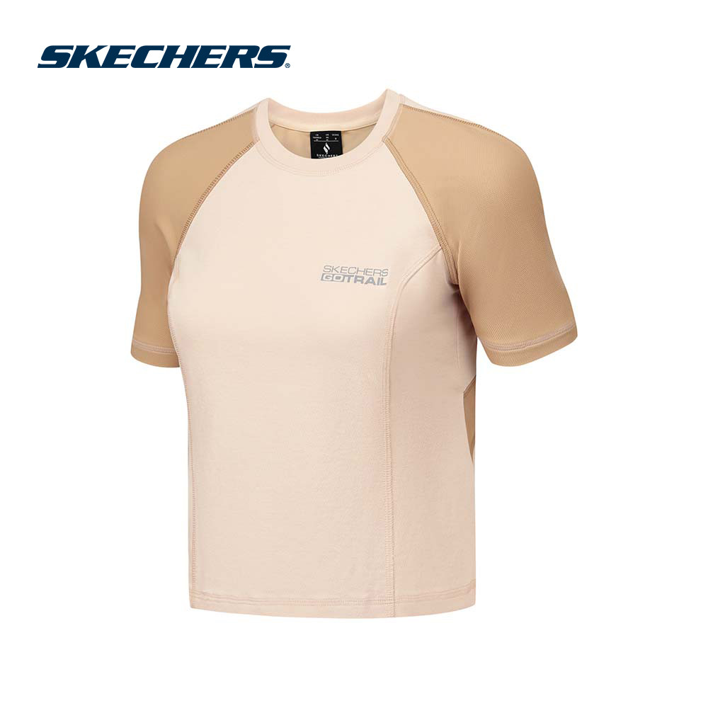 Skechers สเก็ตเชอร์ส เสื้อยืดแขนสั้นผู้หญิง Women GO Trail Short Sleeve Tee - P225W136-05KE