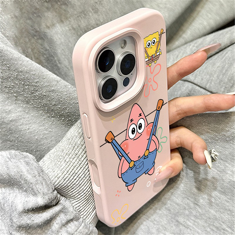 รุ่น Q Patrick Star เคสซิลิโคนสําหรับ Samsung A57 A17 5G A37 A07 A26 A56 5G A36 A05S A35 A55 A16 5G 