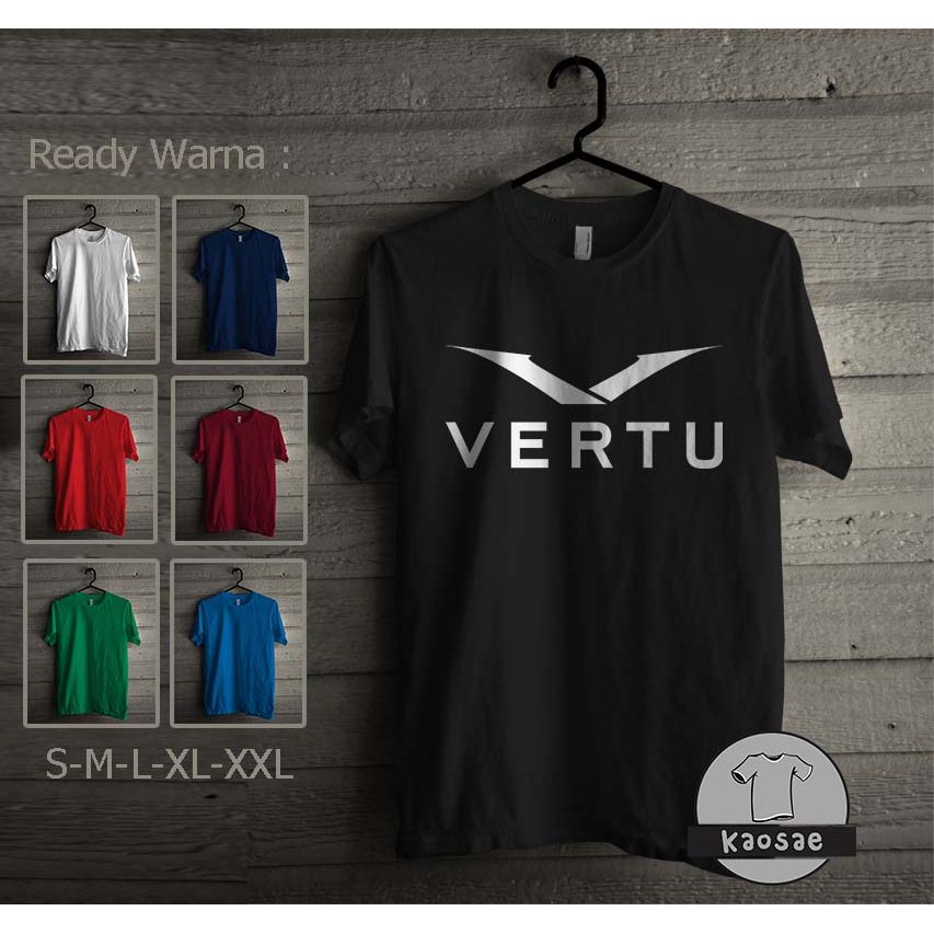 เสื้อยืดโลโก้ Vertu เสื้อยืด Distro