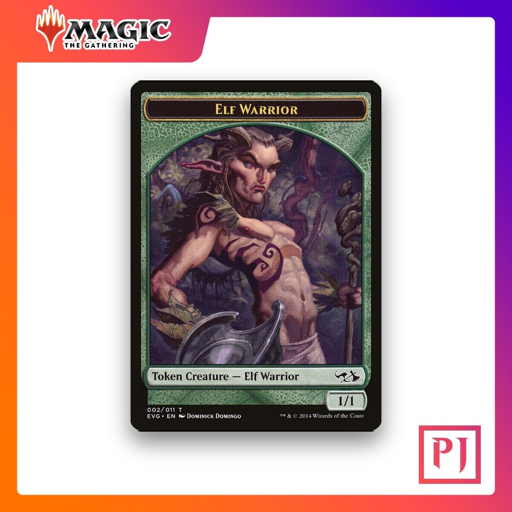 [MTG] Elf Warrior (Token) (#2) [TEVG] [GREEN] [COMMON] | Magic the Gathering