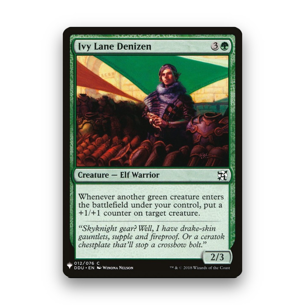 [MTG] Ivy Lane Denizen (#DDU-12) [PLST] [GREEN] [COMMON] | Magic the Gathering