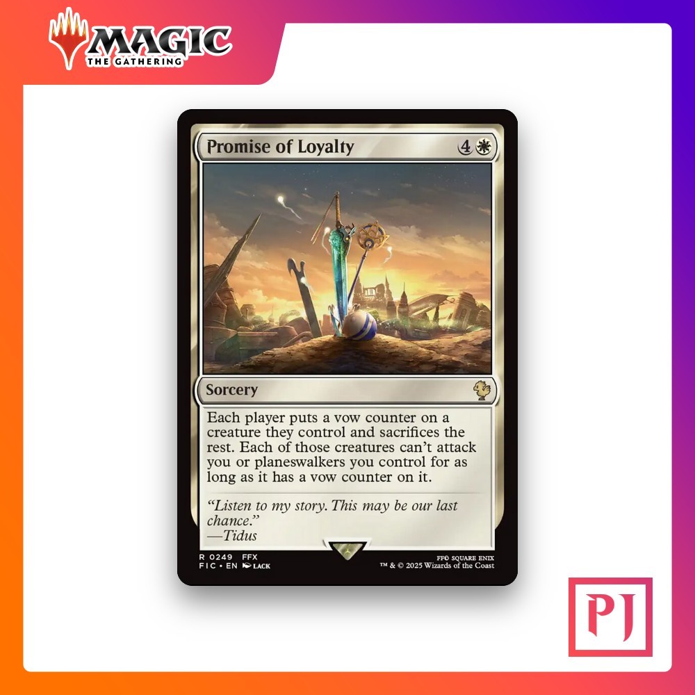 [MTG] Promise of Loyalty (#249) [FIC] [WHITE] [RARE] | Magic the Gathering ราคา ถูกที่สุด ดีลบีเคเค