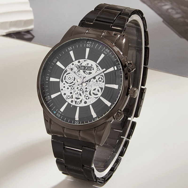 POSHI Mens Waterproof Luminous Business Watches Date Mens Wrist Watch Stainless Steel