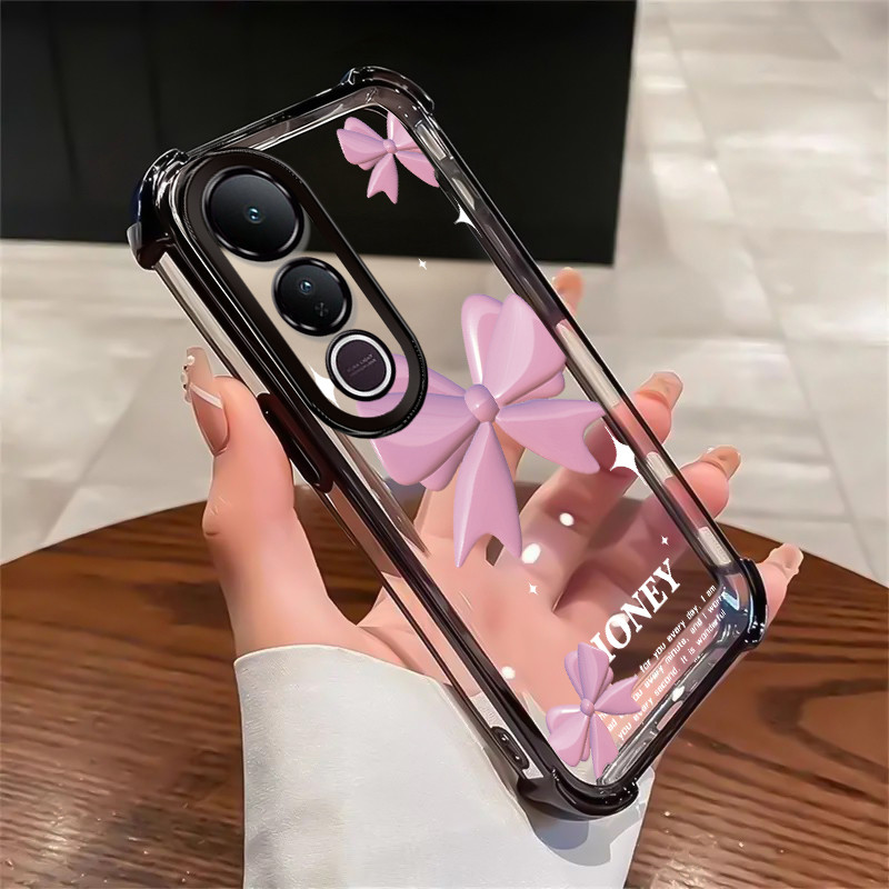 เคสสำหรับ VIVO V50 Lite 5G V50 Lite 4G เคสโทรศัพท์เรียบง่ายโปร่งใสซิลิโคนกุทัณฑ์ซอฟต์เชลล์ป้องกันการตกกันกระแทก