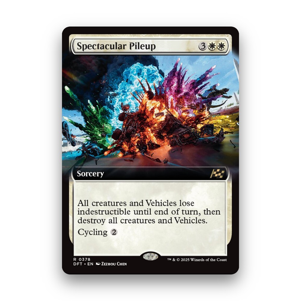 [MTG] Spectacular Pileup (Extended Art) (#378) [DFT] [WHITE] [RARE] | Magic the Gathering