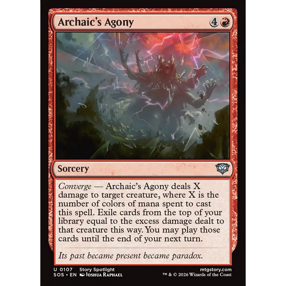 Agony ของ Archain - uncommon - ปกติ - SOS - 107 - (Uncom, Common) - Magic The Gathering