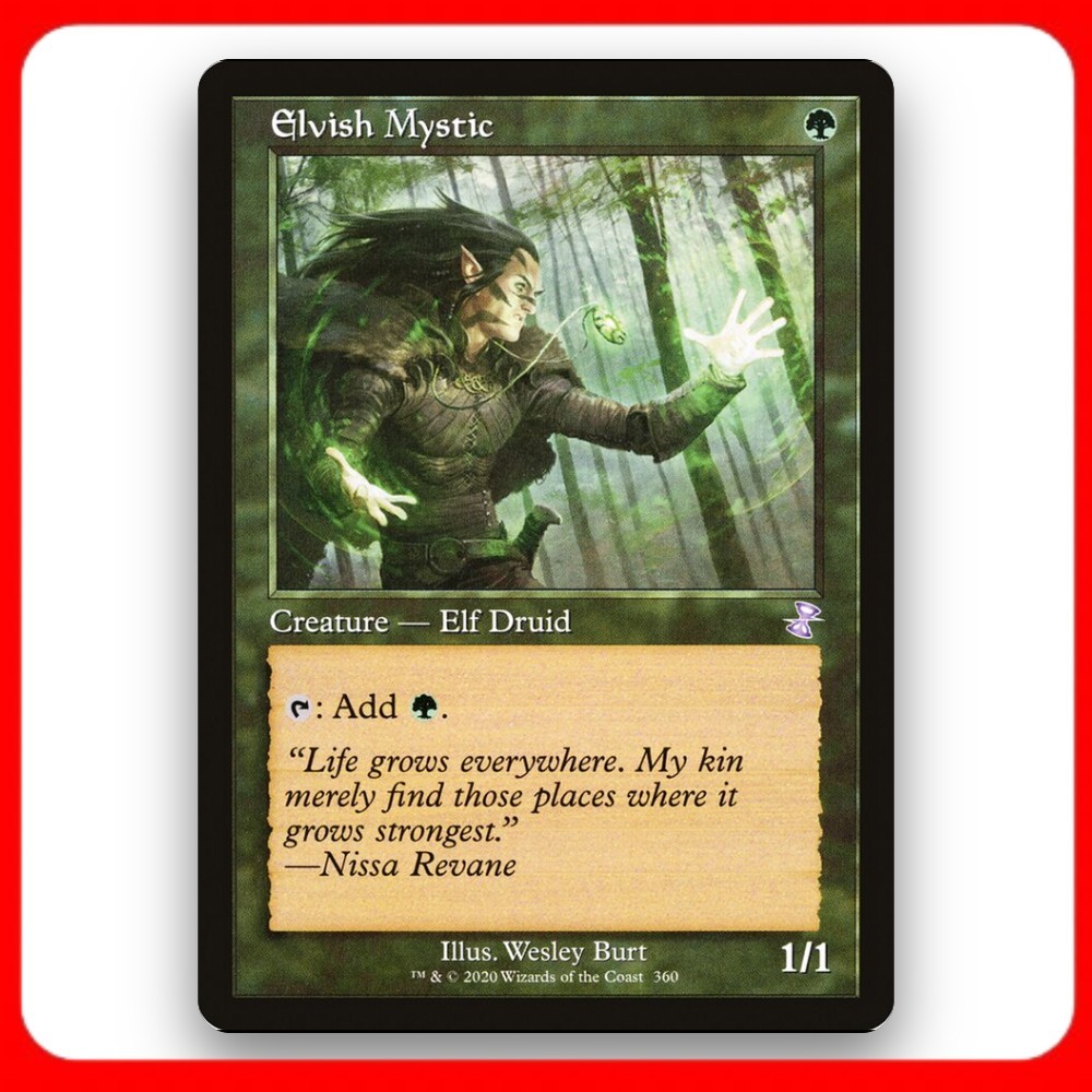 [MTG] Elvish Mystic (Retro Frame) (#360) [TSR] [GREEN] [SPECIAL] | Magic the Gathering