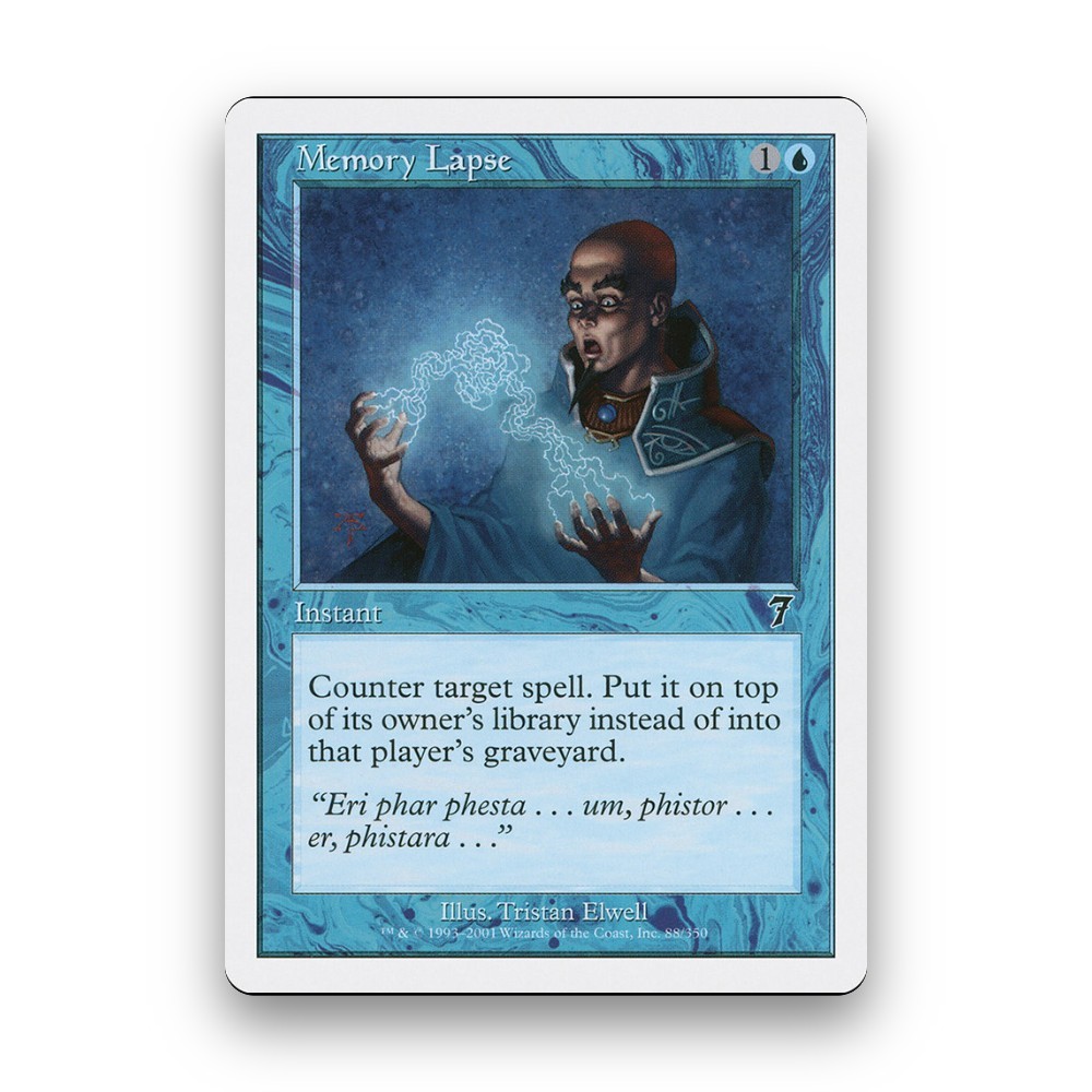 [MTG] Memory Lapse (#88) [7ED] [BLUE] [COMMON] | Magic the Gathering