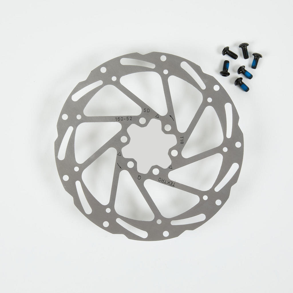 ดิสก์เบรกจักรยานแบบยึดน็อต 6 ตัว ขนาด 160 มม. รุ่น TR-52 | TR-52 160 mm 6-bolt disc brake