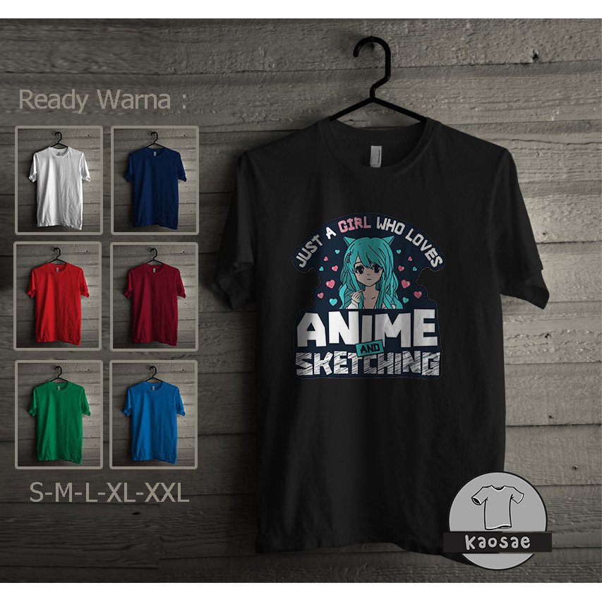 Just A Girls Anime T-Shirt Distro T-Shirt