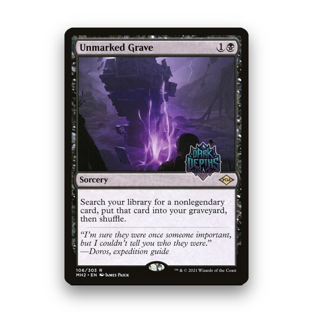 [MTG] Unmarked Grave (#106) [MH2] [BLACK] [RARE] | Magic the Gathering