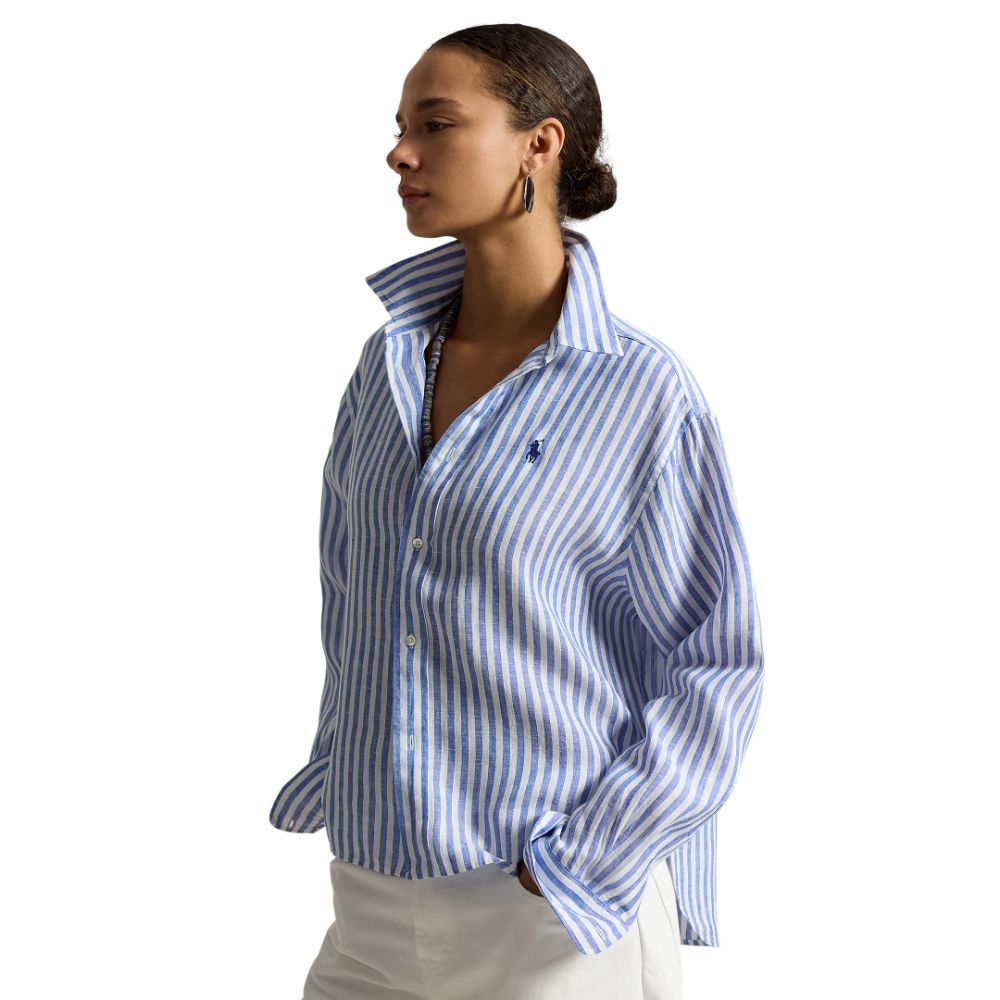 Polo Ralph Lauren เสื้อเชิ้ตผู้หญิง รุ่น WMPOSHTNDO21169 สีฟ้า — صورة 2