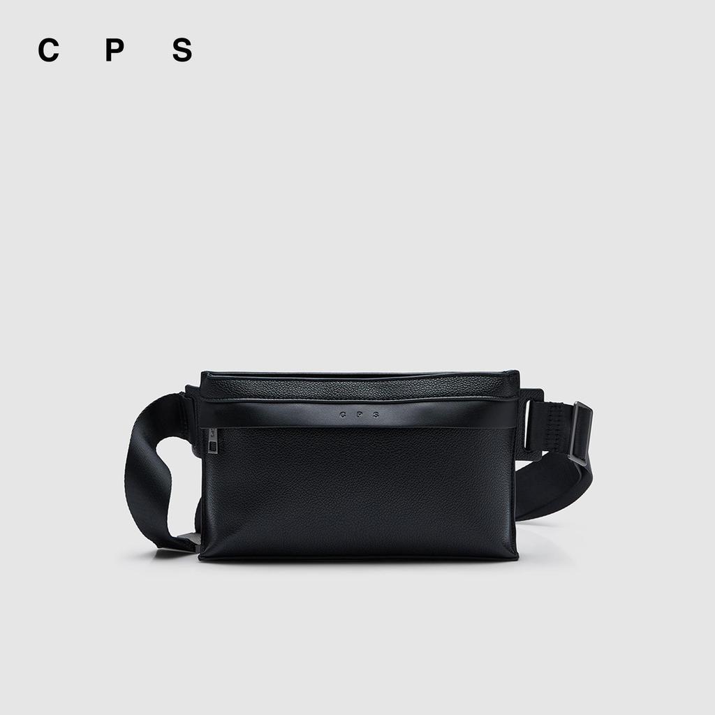 CPS กระเป๋าสะพายคาดเอวแต่งโลโก้ ผู้ชาย LOGO STRAP CROSSBODY BAG รุ่น C26SBMC007 (SS26#C1)