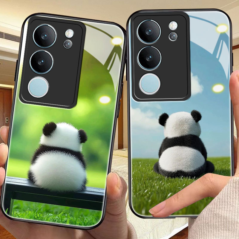 Panda Casing for vivo v29/e,v30/e,v40/v50/v60/lite,v11i,v15,v17,v19,v20/se,v21/e,v23/e,v25/e,i,v25/e