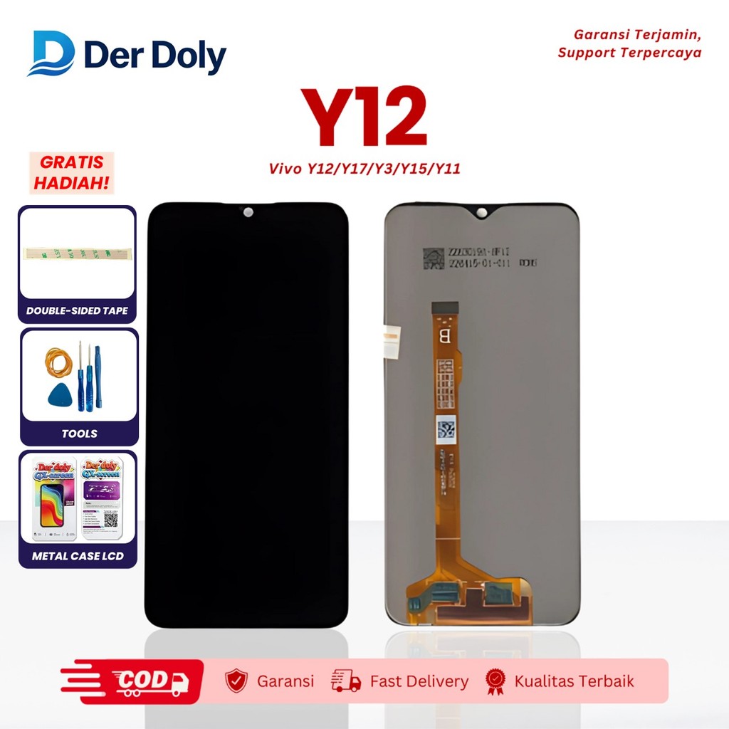 LCD Vivo Y11/Y12/Y12i/Y15/Y17/Y3 หน้าจอสัมผัส LCD ครบชุด