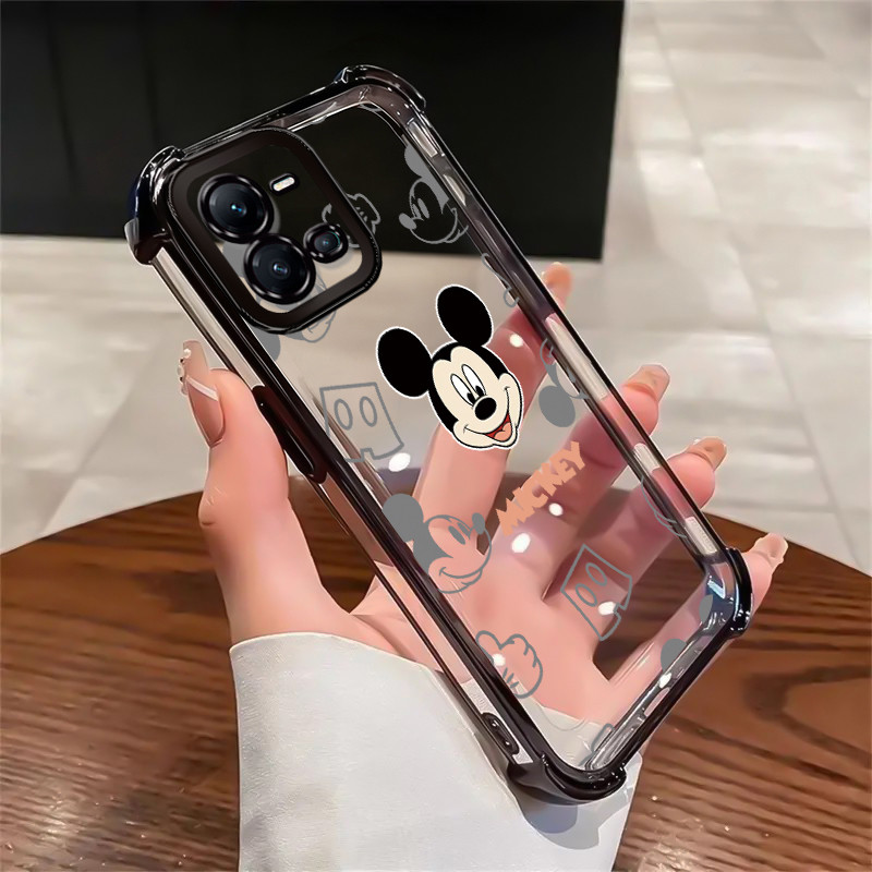เคสสำหรับ VIVO V25 5G V25 Pro 5G V25E X80 Lite 5G เคสโทรศัพท์โปร่งใสซิลิโคนหนูน่ารักป้องกันการตกซอฟต์เชลล์กันกระแทก