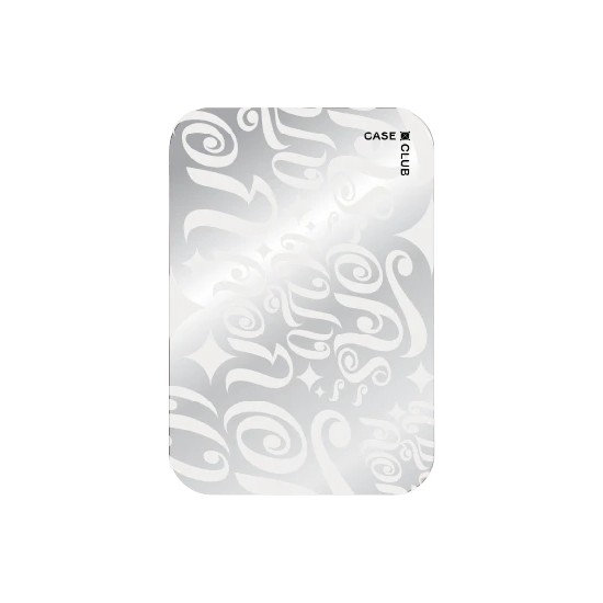 CaseClub เคสคลับ Magnetic Mirror Cardholder Stand ที่ใส่บัตร แม่เหล็ก มีกระจกและขาตั้ง ลาย AKKARA BA