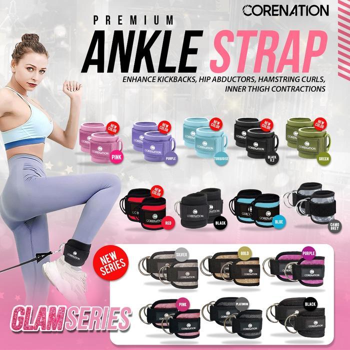 Corenation Premium Ankle Strap สายรัดข้อเท้า Fitness Gym & Fitness Adjustable Strap