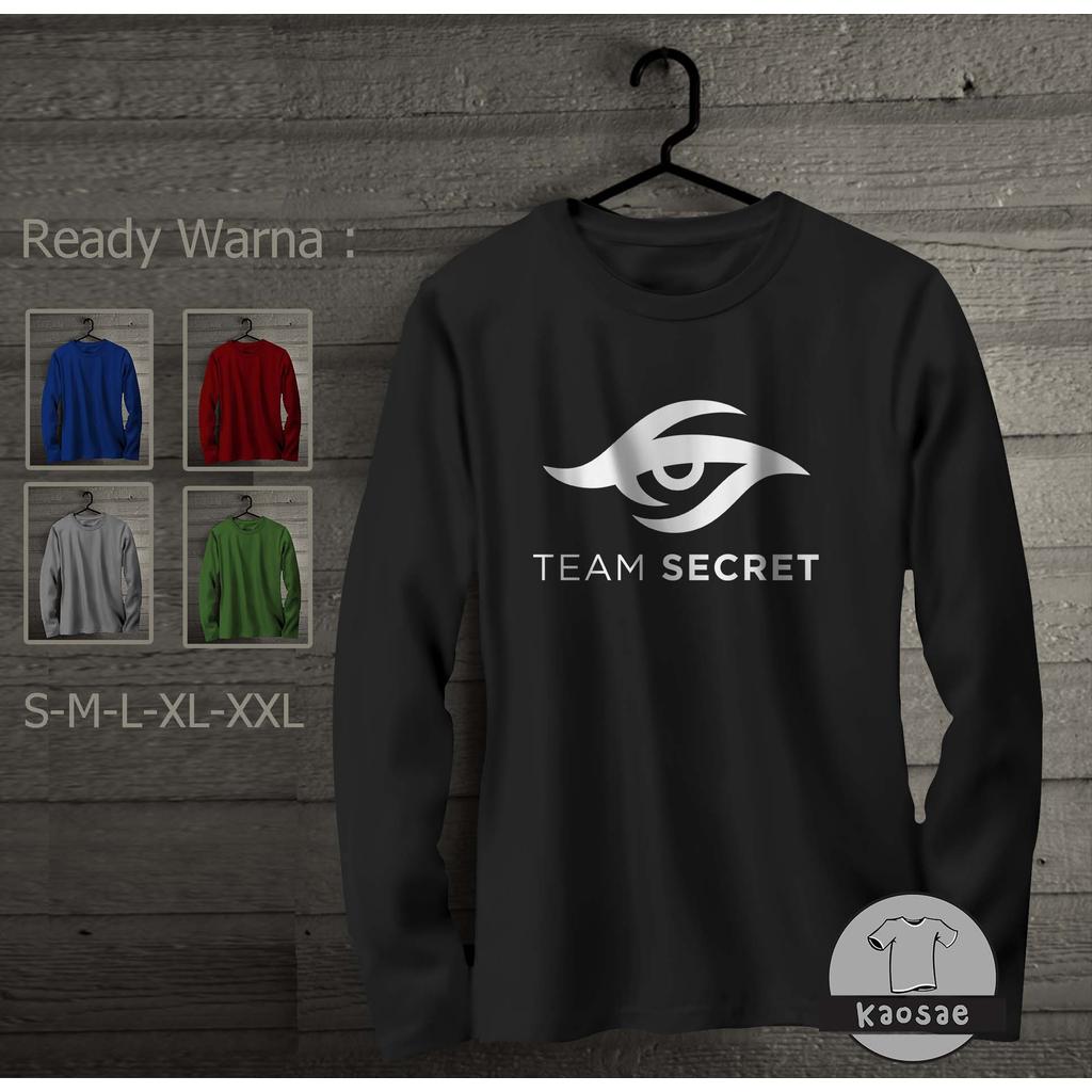 เสื้อยืดแขนยาว Team Secret เสื้อยืด Distro