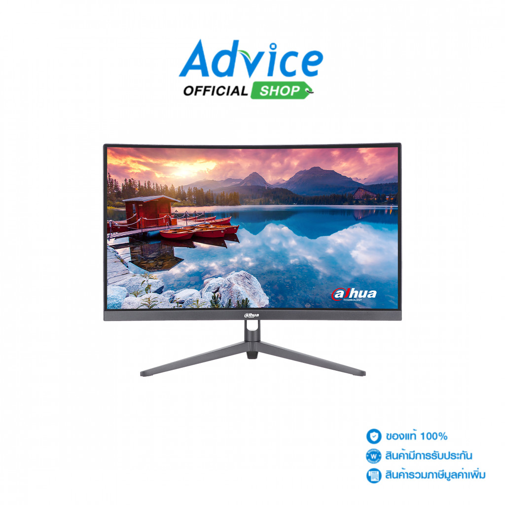 DAHUA MONITOR (จอคอมพิวเตอร์)23.6'' LM24-E230CN (VA, HDMI, DP) CURVE 180Hz - A0162348