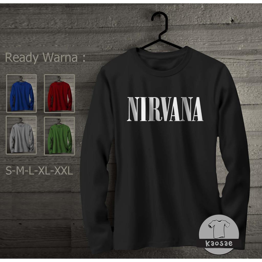 เสื้อยืดแขนยาว Nirvana Distro T-Shirt
