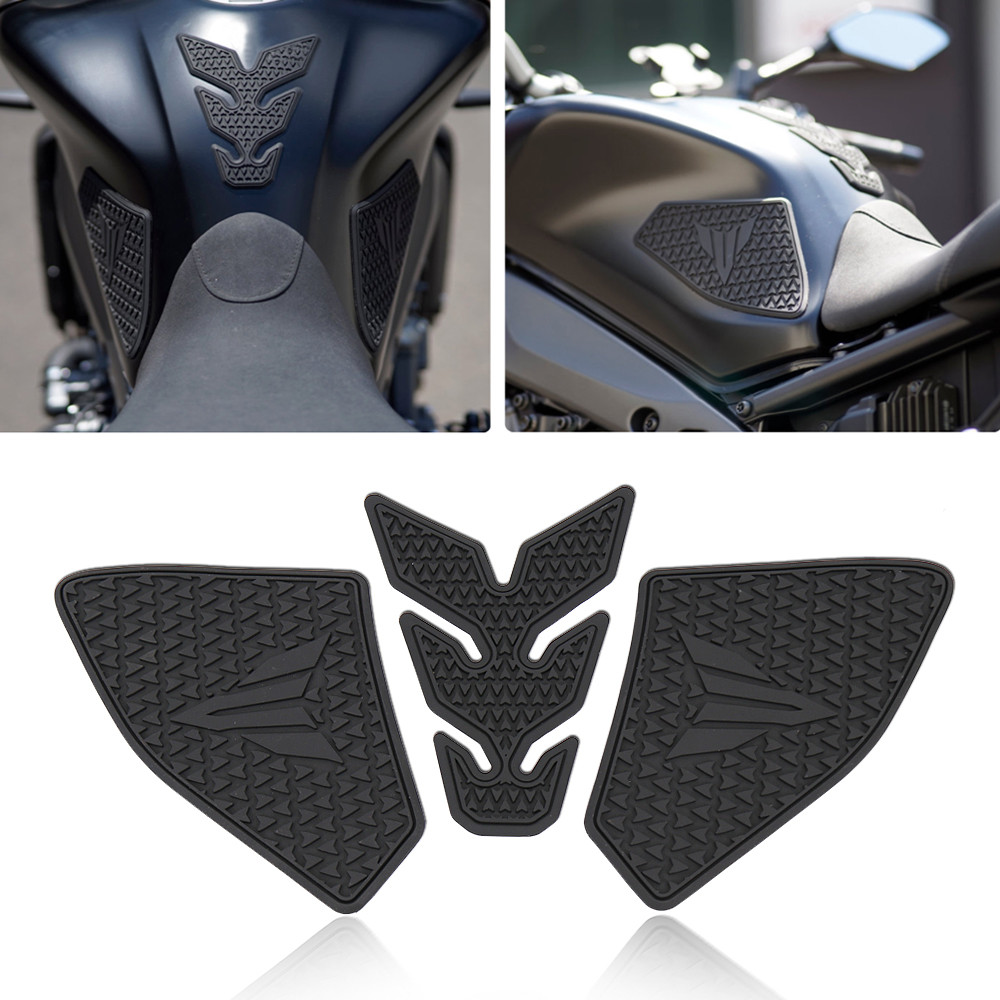 ใหม่รถจักรยานยนต์สําหรับYamahaลื่นด้านข้างการใช้ถังสติกเกอร์กันน้ําPadสติกเกอร์ยางสําหรับMT-09 MT09 