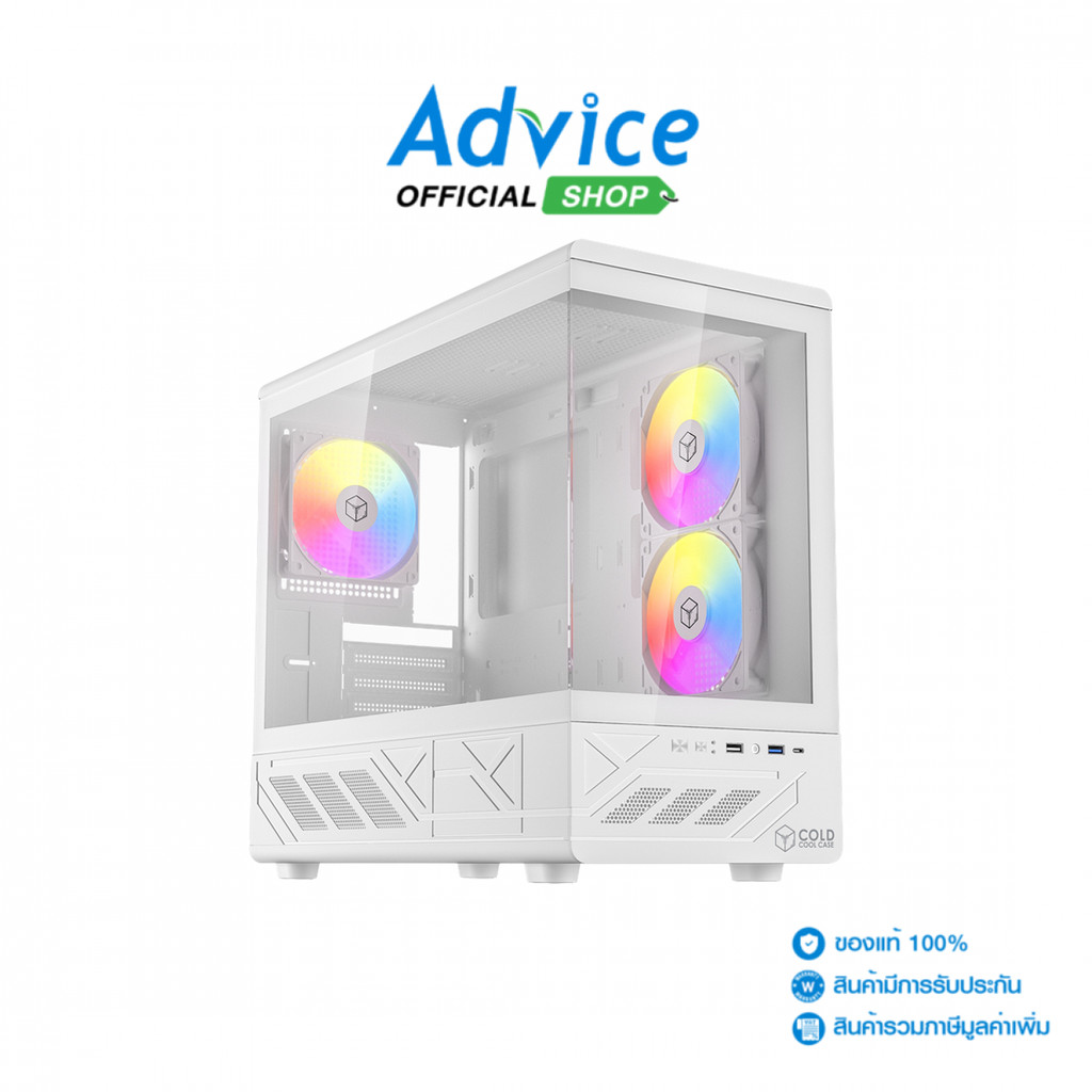 COLD COOL CASE เคสคอมพิวเตอร์ mATX CASE (NP) M36 WHITE - A0180659