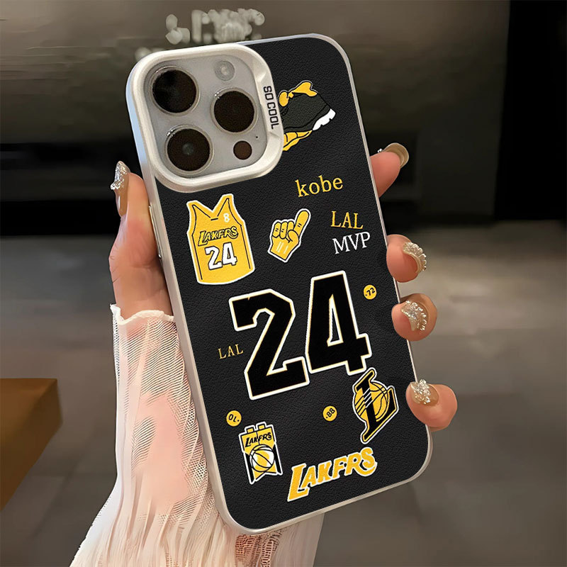 Kobe Bryant24 การ์ตูน iPhone 11 Pro Max เคสกันกระแทก 12 13/14 Plus 15 16 17 XR X/XS XS