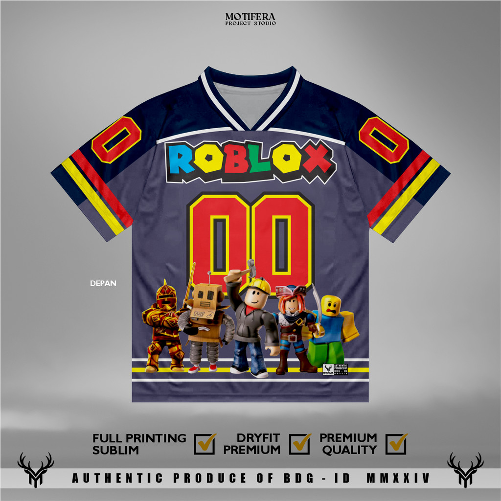 Roblox 00 Game Series 2 เสื้อยืดเจอร์ซีย์สําหรับผู้ชายและผู้หญิงการพิมพ์เต็มรูปแบบ | เสื้อผ้าคู่รักค
