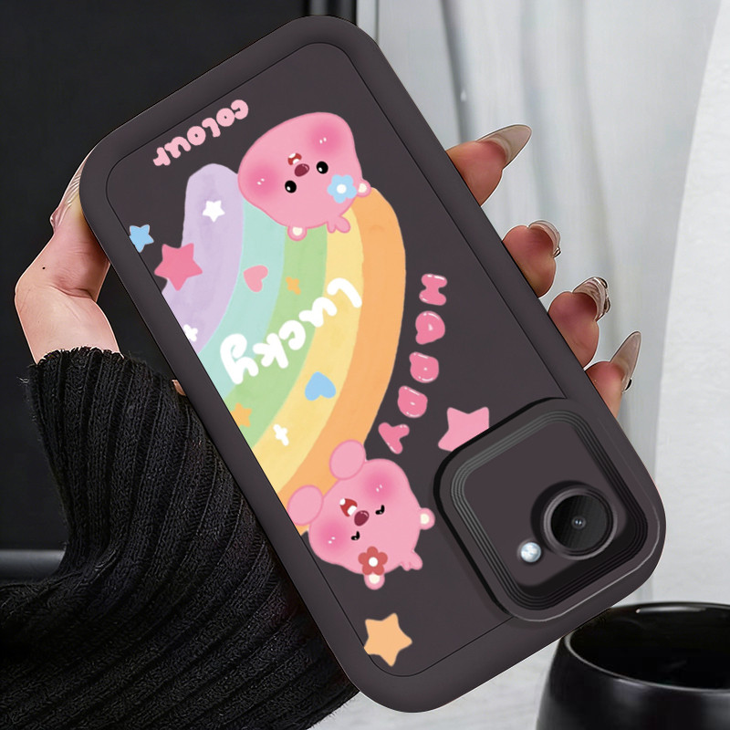 เคสสำหรับ Realme C30 C30s Narzo 50i Prime เคสโทรศัพท์บีเวอร์น่ารักสามสีซิลิโคนซอฟต์เชลล์กันกระแทก
