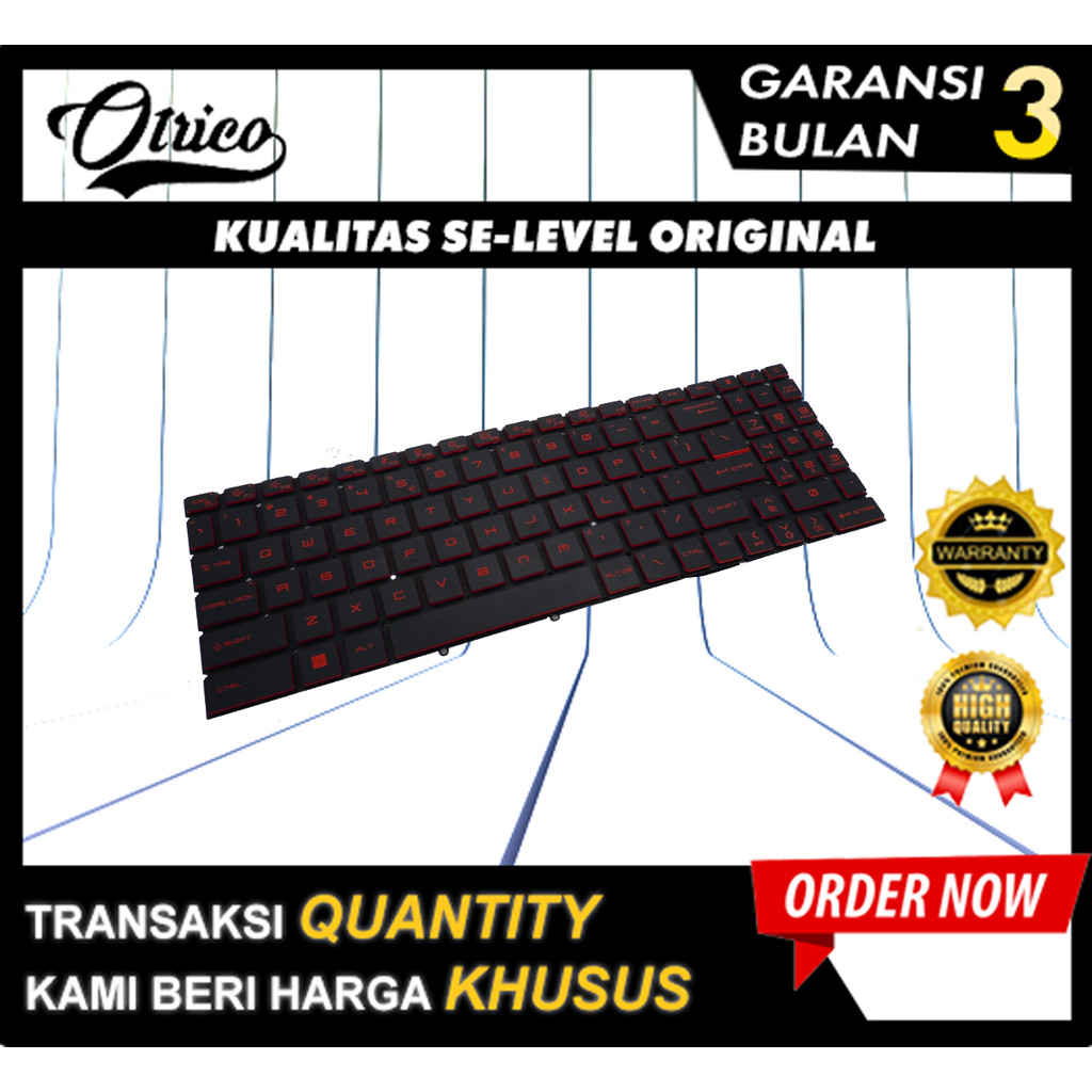 คีย์บอร์ดสําหรับ MSI Cyborg 15-A12 Red Backite