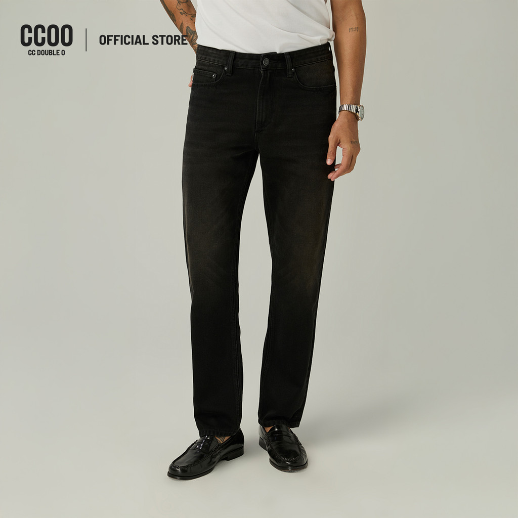 CC DOUBLE O STRAIGHT LEG DENIM PANTS ผู้ชาย กางเกงยีนส์ทรงกระบอกตรง รุ่น O26SGMC019 (SS26 #C1)