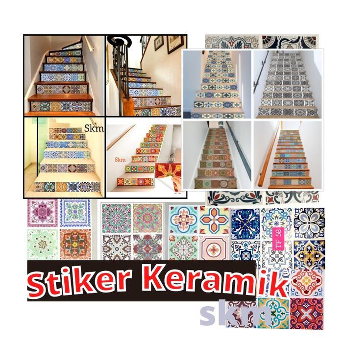 AMS - WALLSTICKER TILE STICKER สติกเกอร์เซรามิกห้องครัวห้องอาบน้ํา TF WALLSTICKER
