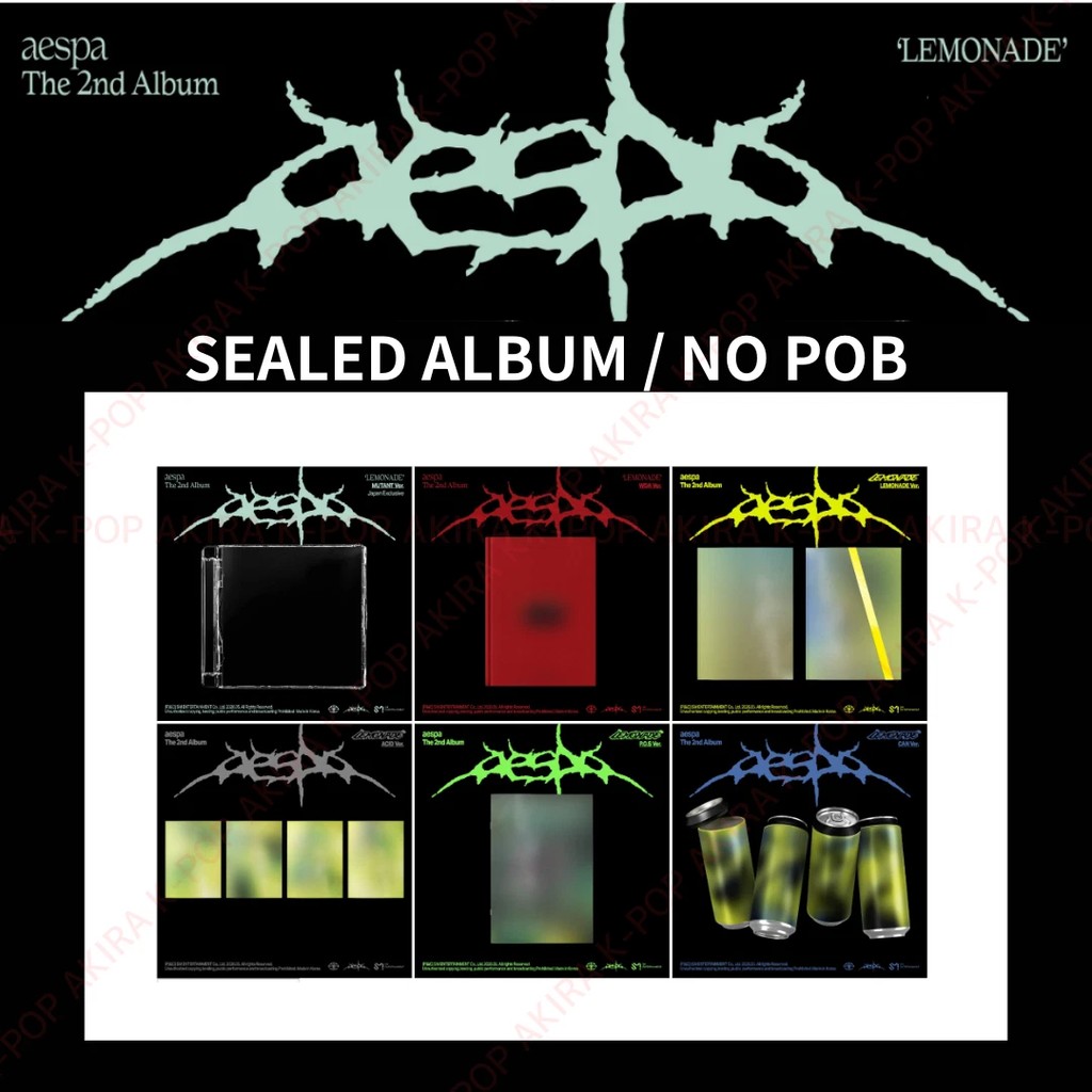 aespa The 2nd Album LEMONADE SEALED ALBUM / NO POB