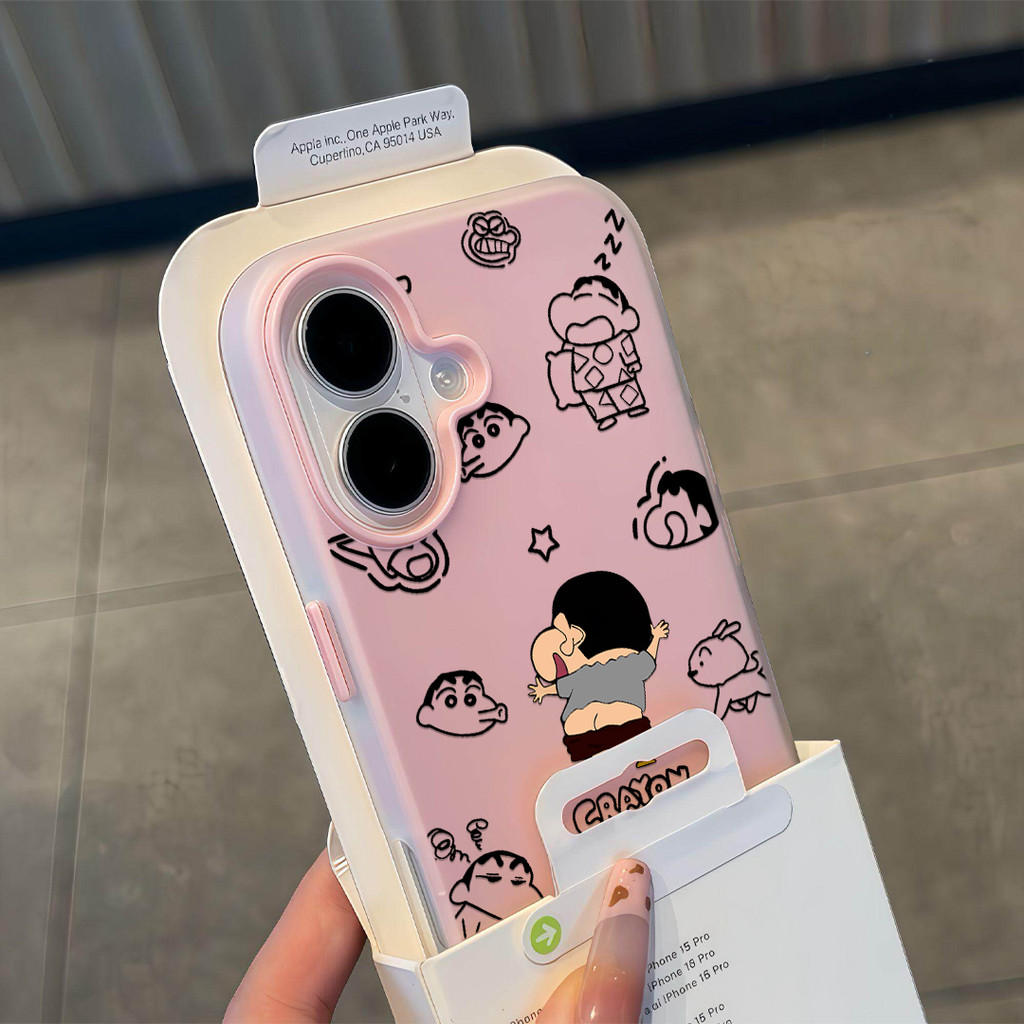 Fun Jelly 2 In 1 Shinchan Casing Oppo Reno 15F 5G A6 15 Pro Max A6 Pro 5G Reno 15 5G A6T Pro 5G A6S 