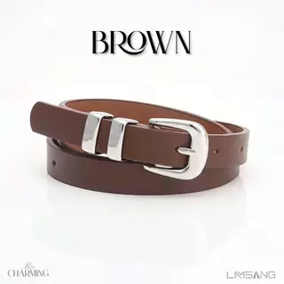 LAMSANG B08 Gleam Belt ข็มขัดผู้หญิง หนัง PU ขนาด 1.8x105 cm.