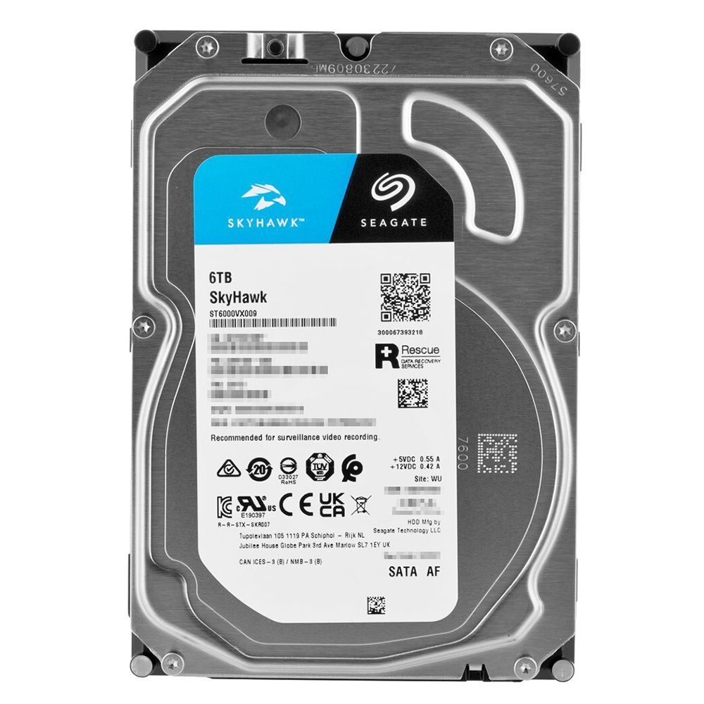 Seagate SkyHawk 6TB SATA 3.5-inch 5400rpm Surveillance HDD (ST6000VX009)
