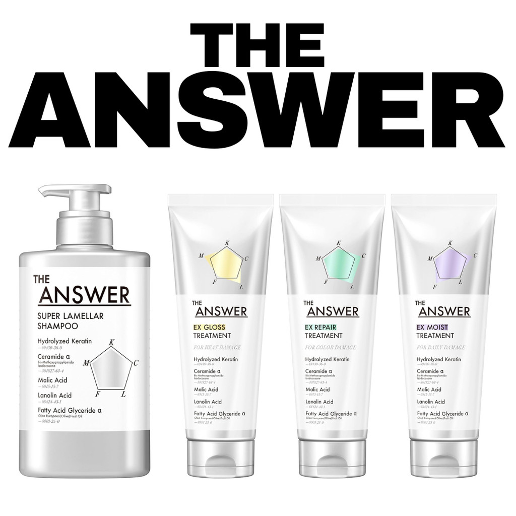 [Direct from Japan] THE ANSWER Super Lamella Shampoo Treatment Hair Oil | Lamella Technology Damage 