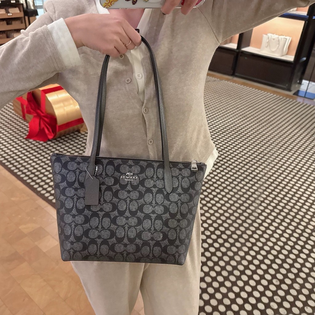 Thailand COACH Tote Bag Noble Retro Shoulder Bag Daily Dating Underarm Bag Mini All-Match Square Bag