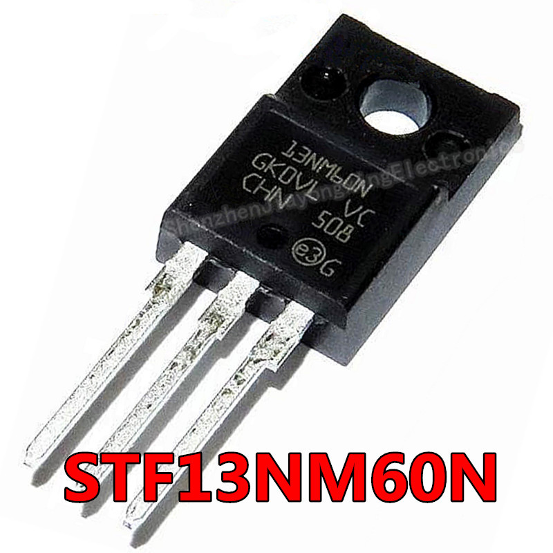 10PCS STF13NM60N ถึง 220F 13NM60N TO220 13NM60 F13NM60N STF13NM60 ใหม่ MOS FET ทรานซิสเตอร์
