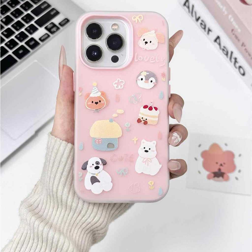 แฟนซีการ์ตูน Jelly Puppy 2In1 กรณี Hp Vivo Y500 Z11 0 T5 Pro 5G Y11d Y31d Pro V70 Fe Y05 V60 Lite Y2