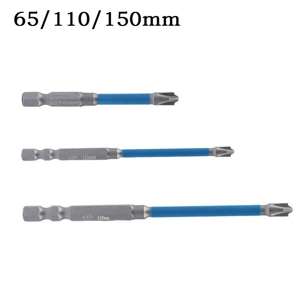 xk10 65/110/150 มม.แม่เหล็กพิเศษ Slotted Cross ไขควงบิตสําหรับช่างไฟฟ้า FPH2