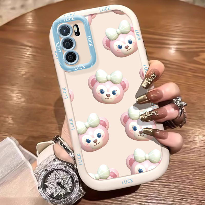 เคสสำหรับ OPPO A16 A16s A54s เคสโทรศัพท์หมีแมวซิลิโคนกันกระแทก