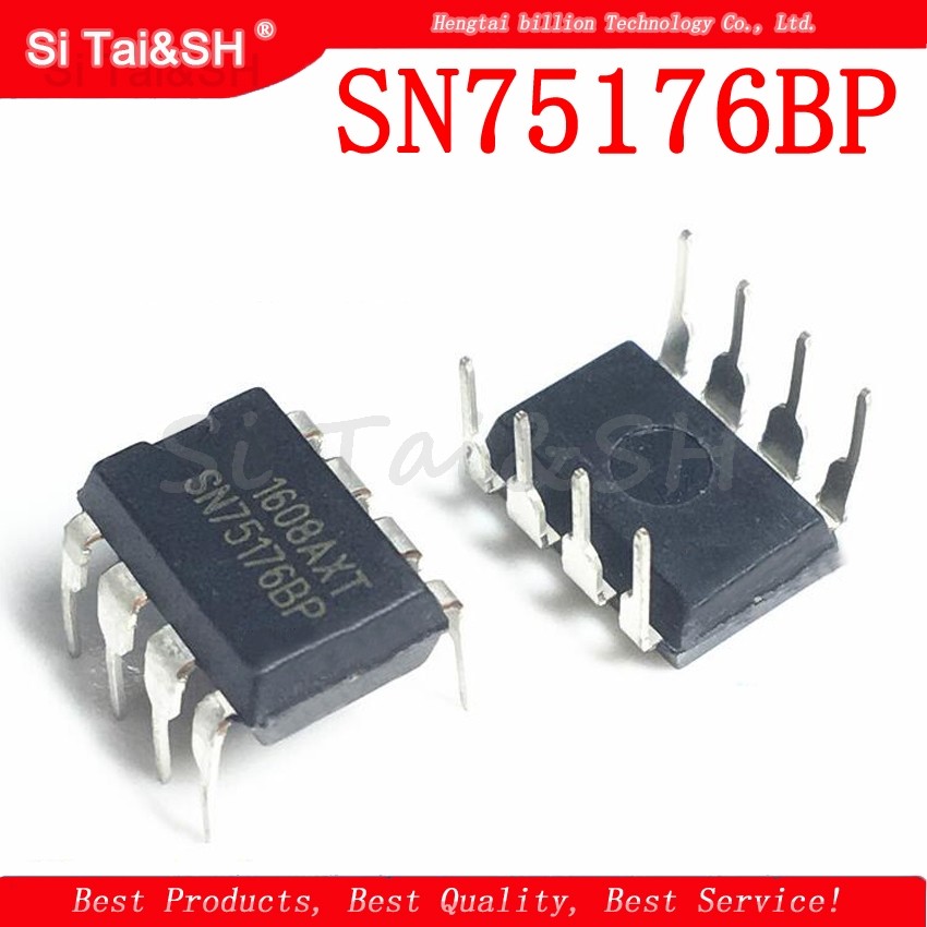 10PCS SN75176BP DIP8 SN75176 SN75176B DIP 75176 IC ใหม่และต้นฉบับ