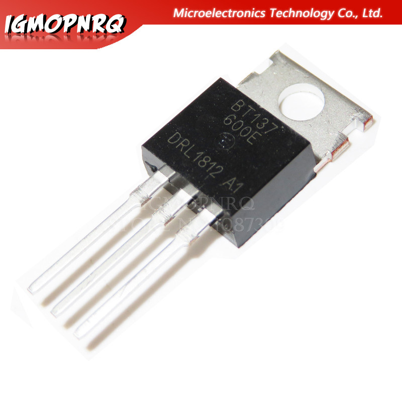 10pcs BT137-600E BT137 BT137-600 600V Triacs RAIL TRIAC TO-220 ใหม่เดิม